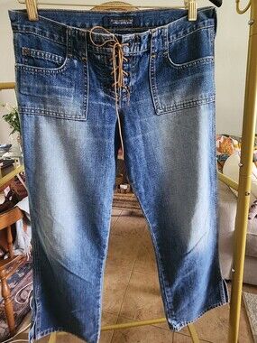 Abercrombie & Fitch Vtg Authentic Y2K Crop Ankle Jeans Size 4